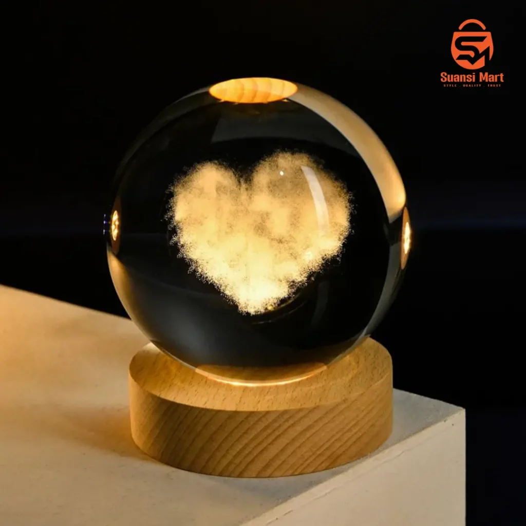 3D Crystal Ball Light 🔮