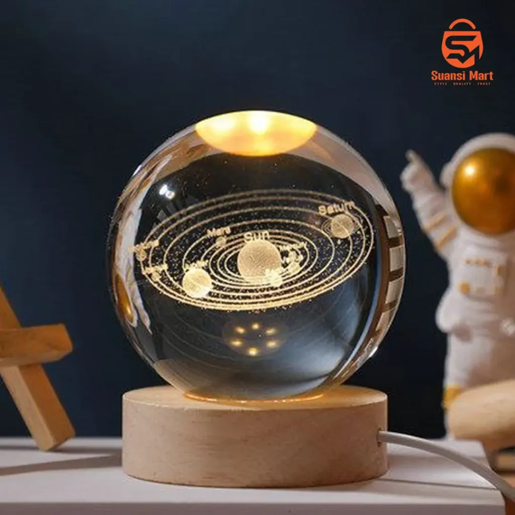 3D Crystal Ball Light 🔮