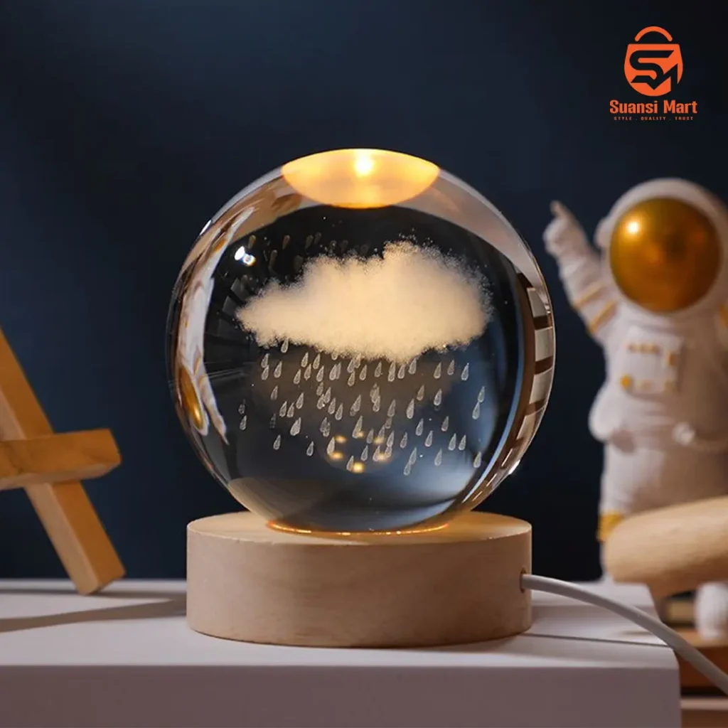 3D Crystal Ball Light 🔮